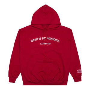 LA x NYC x LV  Death By Mimosa Hoodie (Cardinal Red) Front